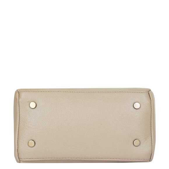 Ladies Taupe Crossbody Sling Bag – Leather Over the Shoulder Purse for Handbag - Picture 7 of 9